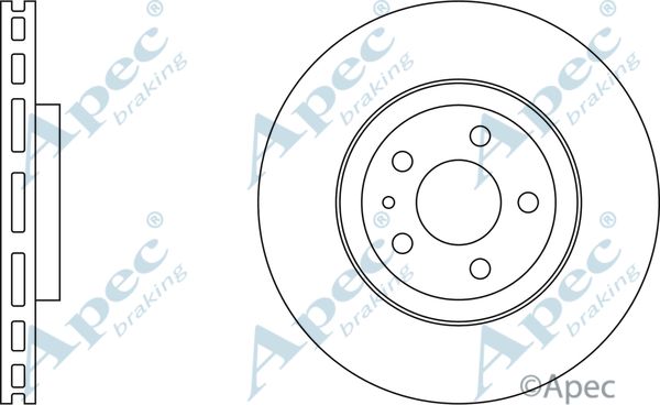 APEC BRAKING Тормозной диск DSK696